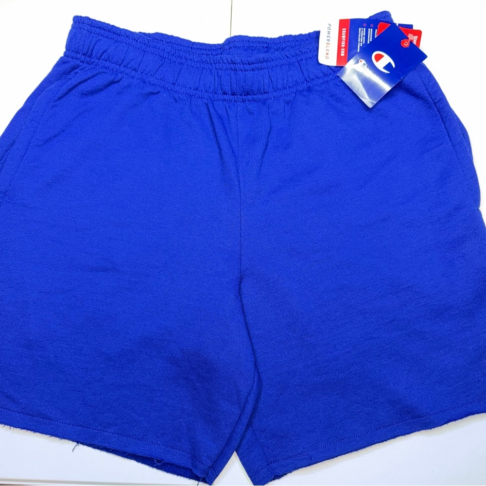 Champion Blue Sweat Shorts Size Large NWT Athletic Casual